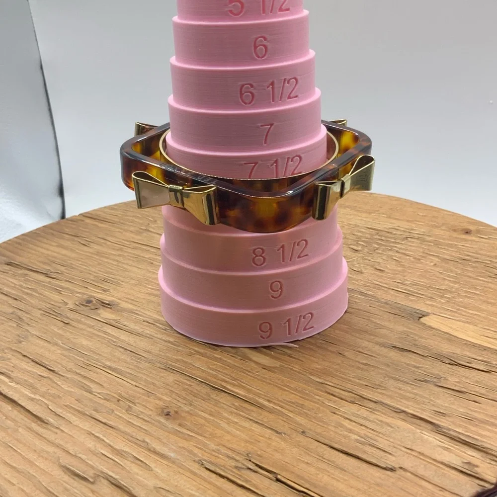 Ted Baker London Charry Tortoise Shell Acrylic Gold Tone Bow Square Bangle - Picture 6 of 6